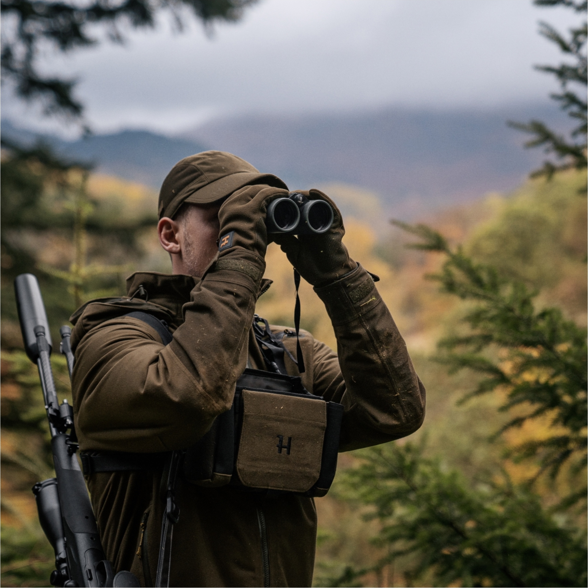 Harkila Mens Forest Hunter GTX Jacket 10001 - Hunting Green / Shadow Brown